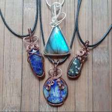 Unique Handmade Wire Wrapped Pendants