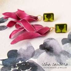 Polymer Clay and Gem Earrings