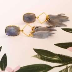 Polymer Clay and Gem Earrings