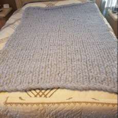 Solid Gray Throw