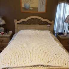 Cream Color Throw