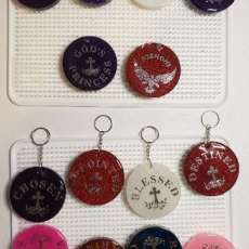 Custom Glitter Keychains