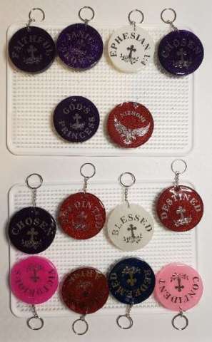 Custom Glitter Keychains