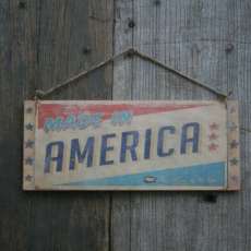 Made in America Wood Wall Plaque