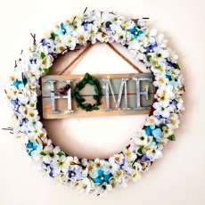 Seashell Floral Wreath