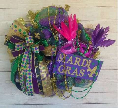 Beads and Masks For Mardi Gras
