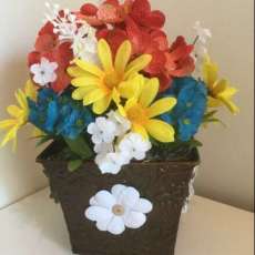 Small Spring Brown Planter