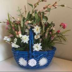 Medium Spring Blue Basket