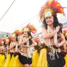 Tahitian Dancers at the Fire Cracker Festival