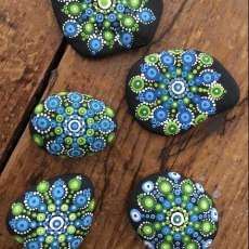Hand Painted Mandala Stones