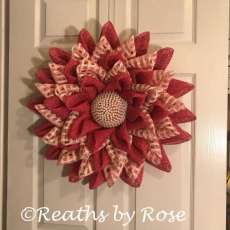 Fuchsia Windowpane Beaded Center