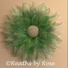 Green With Beaded Center