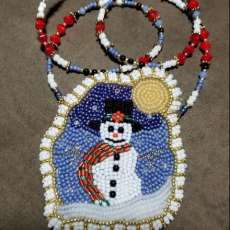 Beaded Snowman