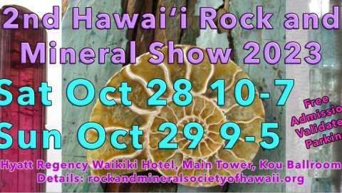 Hawaii Rock and Mineral Show Fall 2023