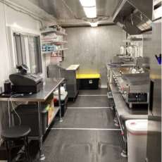 Inside the Working Food Trailer