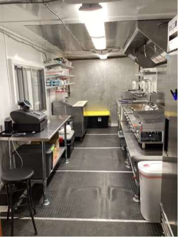 Inside the Working Food Trailer