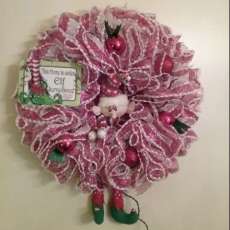 Elf Wreath, Lighted