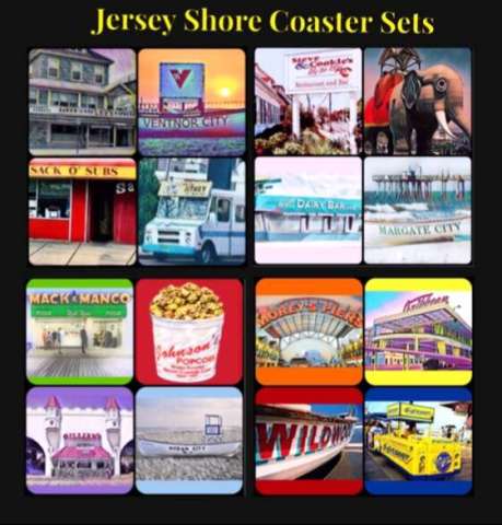 Jersey Shore Coaster Sets - Any Town Available