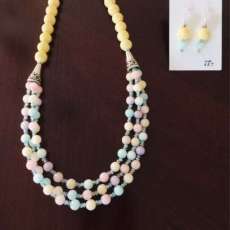 Semi-Precious One of a Kind Necklace Set