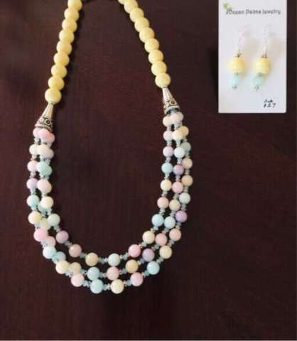 Semi-Precious One of a Kind Necklace Set