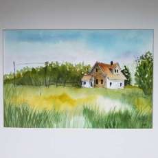 Farm House in a Field