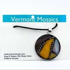 Mosaic Pendant Circular Abstract