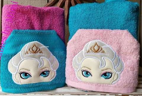 Elsa Inspired Hooded Towels
