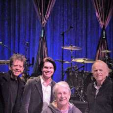 Stephen Lee With Brian Wilson, Al Jardine, and Blondie Chaplin