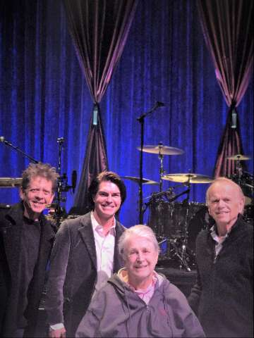 Stephen Lee With Brian Wilson, Al Jardine, and Blondie Chaplin