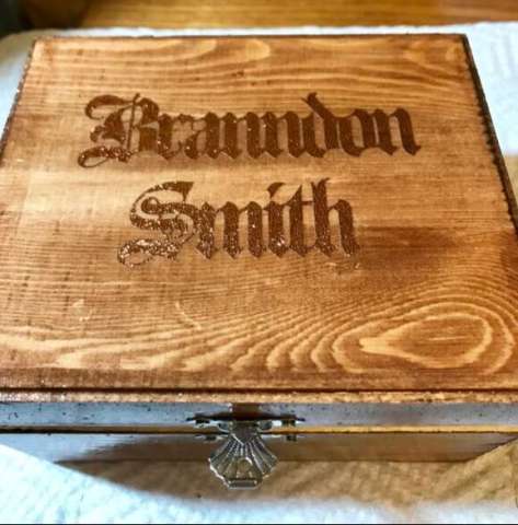 Customizable Wooden Stash Box