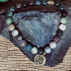 Natural Stone Jasper Bead Bracelet