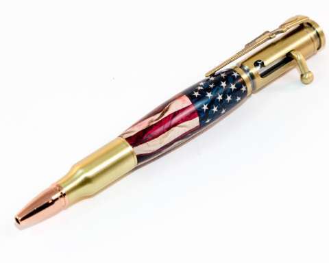 Patriotic Bolt Style Pen