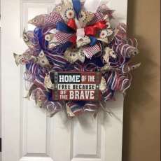 Custom Patriotic Wreaths