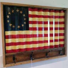 Betsy Ross Flag Steel Hand Painted