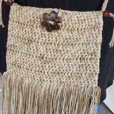 Handmade Crochet Cross Body Fringe Bag