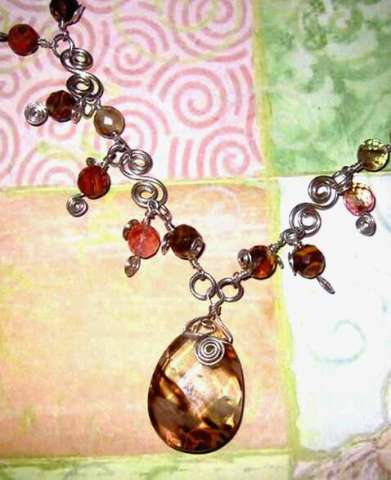 Fiery Quartz Necklace