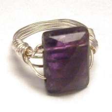 Faceted Amethyst Ring