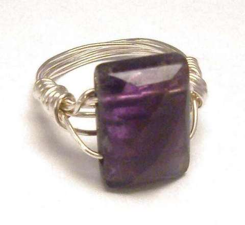 Faceted Amethyst Ring