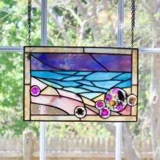 Stained Glass Beach Scape