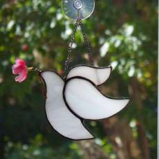 Peace DOVE Stained Glass Suncatcher