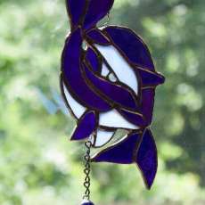 Dolphins Stained Glass Suncatcher