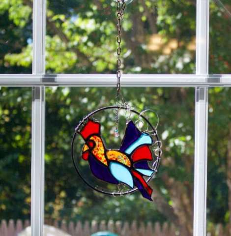 Stained Glass Rooster