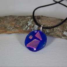 Fused Glass Cabochon Necklace