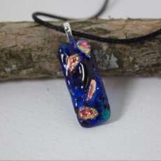 Fused Glass Cabochon Necklace