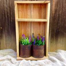 Vintage Tin Pot With Cabinet