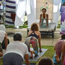Yoga Fun Day Big Kahuna Teaching Tent