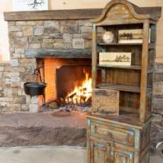 Painted Two Piece Hutch