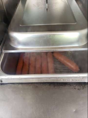 Steaming Beef Hotdogs
