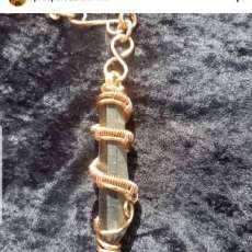 Basket Weaved Smokey Quartz Pendant