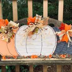 Dollar Tree Wood Pumpkins